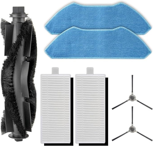 (7 Pack) M1 Replacement Parts Compatible with Lefant M1 Robot Vacuum Cleaner, 1 Roller Brush, 2 Side Brushes, 2 HEPA Filters, 2 Mop Pads, Accessories Kit