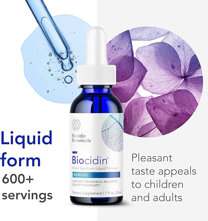 Biocidin Liquid Formula - Biofilm Buster & Broad-Spectrum Botanicals for Gut Detox Cleanse Support - Promotes Microbial Balance, Gut Health & Clearance of Unwanted Microbes (1 Oz)