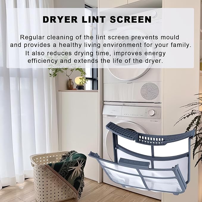 WE16X32537 WE16X2959 GE Dryer Lint Filter Trap Screen for GE Clothes Dryer, Dryer Lint Strainer WE16X32537 WE16X29597 AP7205579