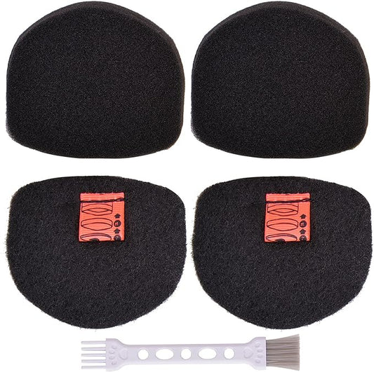 for Shark Cordless Handheld Vacuum UltraCyclone Pet Pro Plus Replacement Foam Felt Filters, Compatible with Shark CH901 CH950 CH951 CH951C CH900WM XL Dust Cup Filter, Part #XFTRCH900 2 Pack