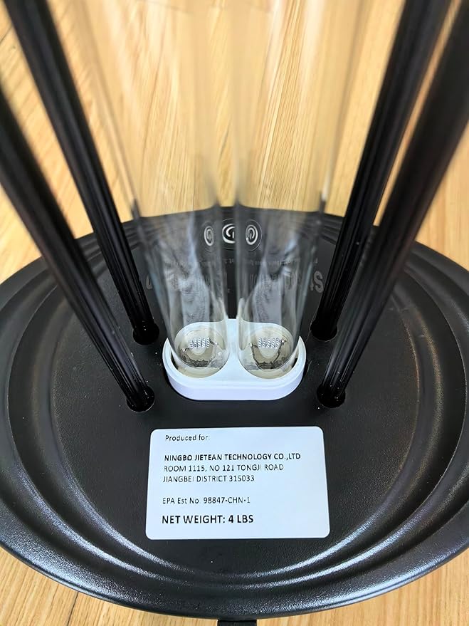 100W UV Light, Ultraviolet Lamp Purifier for Whole Room & House, Ozone-Free, Home Disinfection Device with 3-Gear Timer Remote Control, UVC Lights, Purification for Bathroom, Toilet, Office