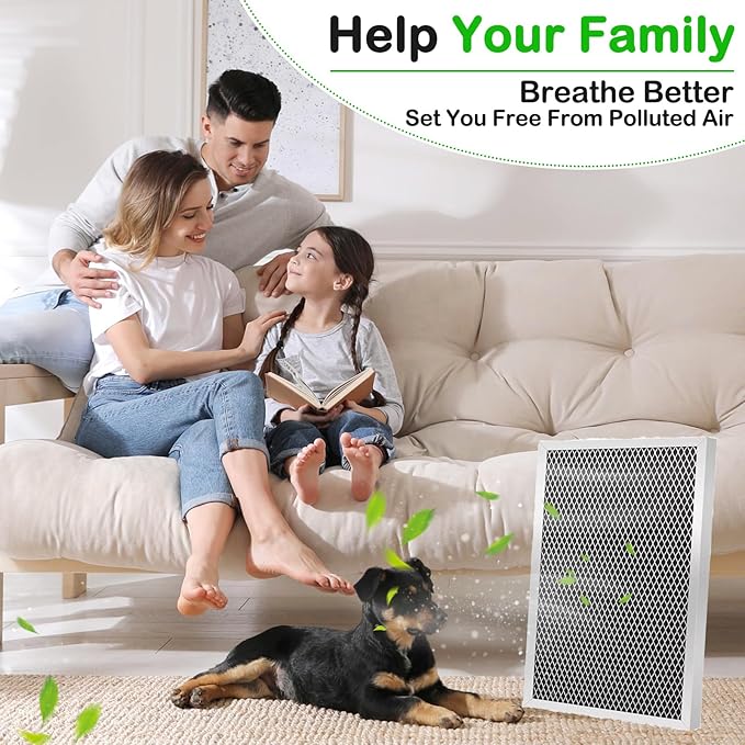 2 Pack 5443 Dehumidifier Filter MERV 8 Replacement Compatible with Dehumidifier Models: 1830, 1850, 1852 and Ventilators 8191, 8192 10x12x1 Filter Upgrade (2)