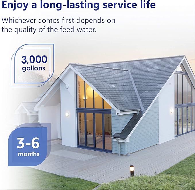 Overbest FXHSC 10" x 4.5" Whole House Water Filter, Replacement for GE FXHSC, Culligan R50-BBSA, Pentek R50-BB and DuPont WFHDC3001, American Plumber W50PEHD, GXWH40L (3 Pack)