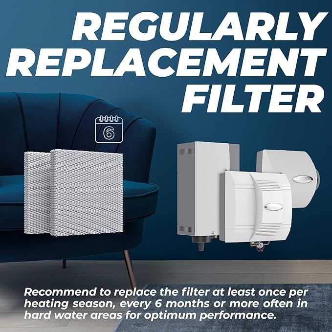 10 Replacement Water Panel Filter for Aprilaire Whole House Humidifier Pad Filters Models 110, 220, 500, 500A, 500M, 550, 550A, 558 Humidifier Replacement Wicks Filter,Furnace Humidifier Filter