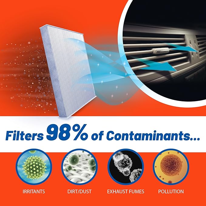 FRAM Fresh Breeze Cabin Air Filter Replacement for Car Passenger Compartment w/ Arm and Hammer Baking Soda, Easy Install, CF11666 for Select Hyundai Vehicles