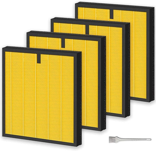 HY4866 Replacement Filter for MORENTO HY4866, YIOU M1 Air Purifier, WESTHEY HY4866 3-In-1 Filtration Activated Carbon Upgrade Pet Dander Version Genuine HY4866 Air Purifier Replacement Filter