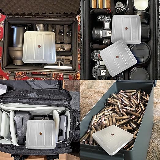 200 Gram Gun Safe Dehumidifier, Reusable Silica Gel Dehumidifier, Indicating Silica Gel Desiccant Canister (Orange to Green)