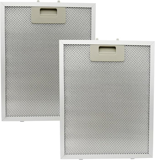 2Pcs W10915369 Range Hoo Grease Filter Fit for Whirlpool Kitchen Aid Jenn Air Range Hood Mesh Grease Vent Filters Length 8.74 Inches Width 7.48 Inches 5-layer Aluminum Alloy Material
