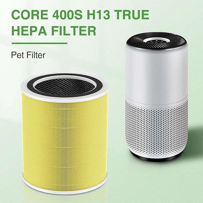 Cabiclean Core 400S Pet Care Replacement Filter for LEVOIT Core 400S Smart WiFi Air Purifier, 3-in-1 H13 True HEPA, High-Efficiency Activated Carbon, Compared to Part # Core 400s-RF-PA, 2 Pack