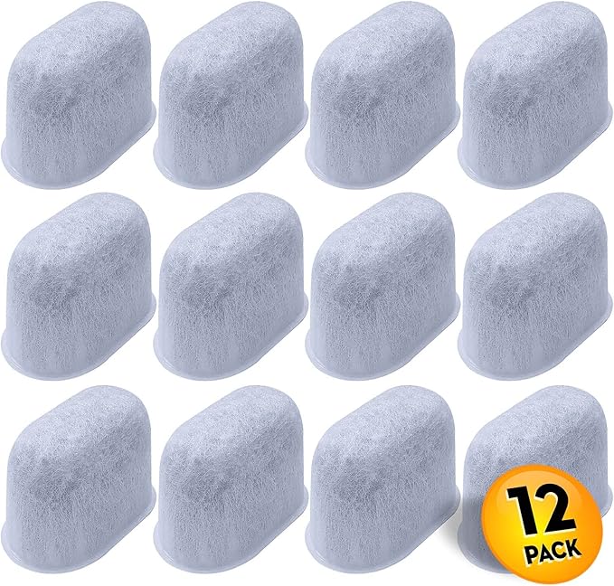Cuisinart® Coffee Filter Replacement - 12 Pack Cuisinart® Coffee Maker Water Filter by Pureline - Charcoal Water Filter - for all Cuisinart Coffee Machines