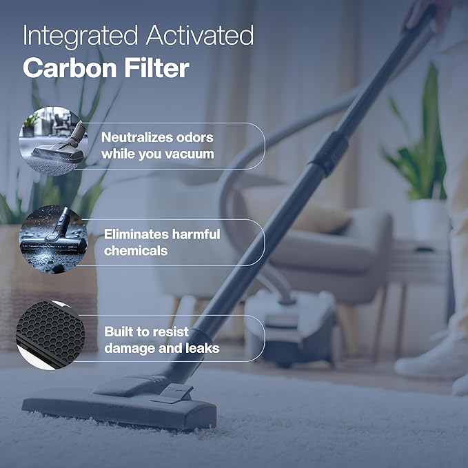 3 Filter for Miele Vacuum Cleaner [Compact C1 & C2, Complete C2 & C3, S8340, S4000–S8999] [Replaces SF-HA 50] – 3x HEPA & 3x Motor Filter – Not Compatible with Classic C1 or Complete C1 Series