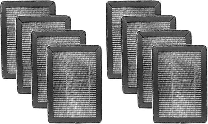 Nispira True HEPA Replacement Filter Compatible with Levoit LV-H128 Air Purifier Part LV-H128-RF. 8 Packs