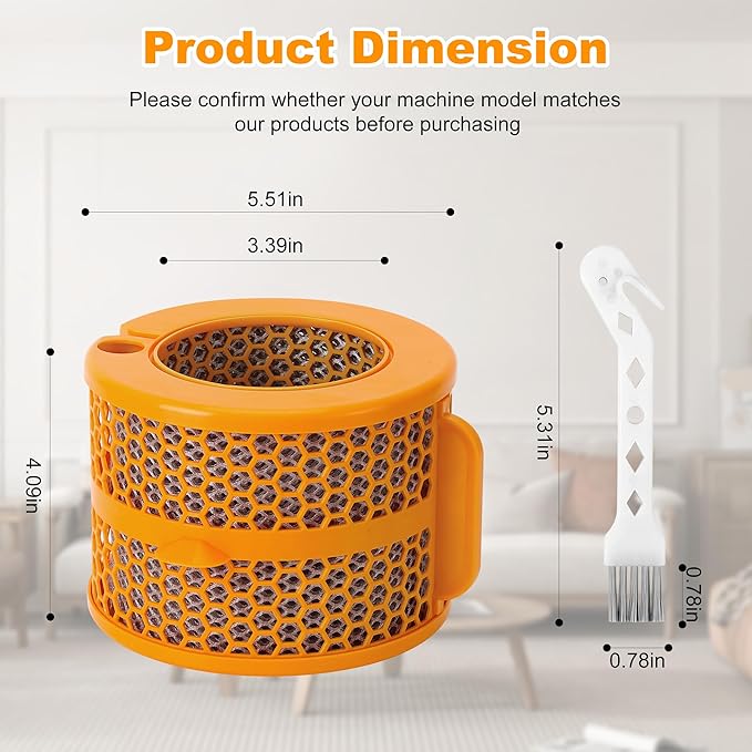 PH04 PH03 Evaporator Filter Replacement Assembly Compatible with Dyson PH01 PH02 PH03 PH04 PH3A Purifier Humidify + Cool, 2 Pack Air Purifier Humidifier Evaporator Filter, 1 Cleaning Brush