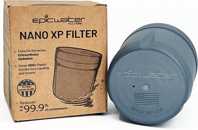 Epic Water Filters REPLACEMENT FILTER for Epic Nano Water Filter Pitcher or Dispenser. Nanofiltration Removes Bacteria, Virus, Cyst, Lead, Chromium 6, PFOS, PFOA, Heavy Metals, Pesticides
