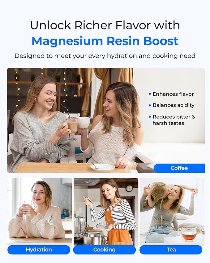 [Original] Waterdrop Magnesium Replacement Filters for All Waterdrop Pitcher and Dispenser, Reduces Chlorine, Odors, Improved Coffee Taste, Last Up to 2 Months or 100 Gallons (1 Pack)