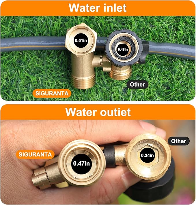 Garden Hose Angle Valve 45 Degree Brass Extender Solid 3/4 Inch Hose Elbow with Switch Adapter (45° switch elbow 1PSC)