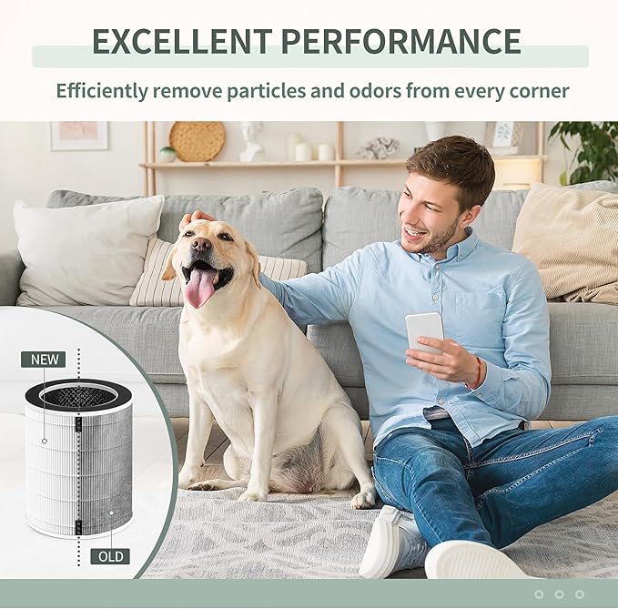 Mage and Max HEPA Replacement Filter Compatible with Afloia Air Pu-rifier MAX/MAGE/MAGE PRO, Honati MAX AP2202I and Sans Large room Air Pu-rifiers,1-Pack for B088R4JWW3/B0922N7WRH