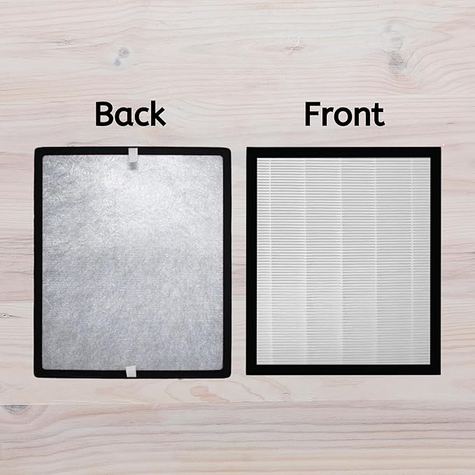 Nispira HEPA Air Filter Plus Carbon Pre Filter Replacement Compatible with Levoit Air Purifier LV-PUR131, 4 Packs