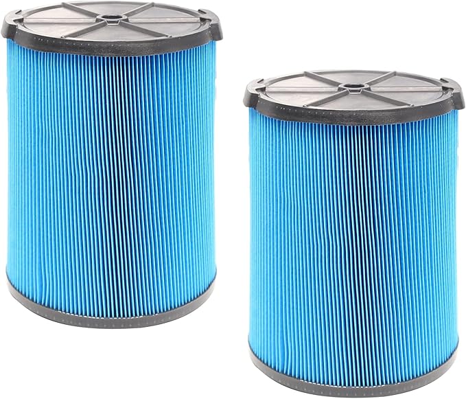 2Pack VF5000 3-Layer Replacement Filter Compatible with Ridgid Shop Vac 5-20 Gallon Wet/Dry RV2400A RV2400HF RV2600B WD06700 WD0671 WD0970EX0 WD0970M0 WD1270 WD1450 WD1680