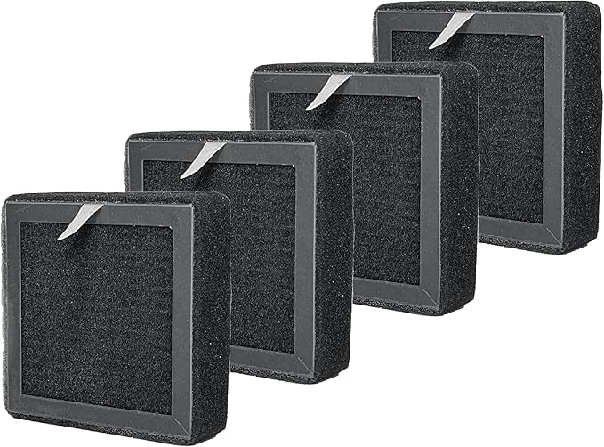 Nispira 3-in-1 True HEPA Carbon Filter Replacement Compatible with Osimo A2 Air Purifier, 4 Packs