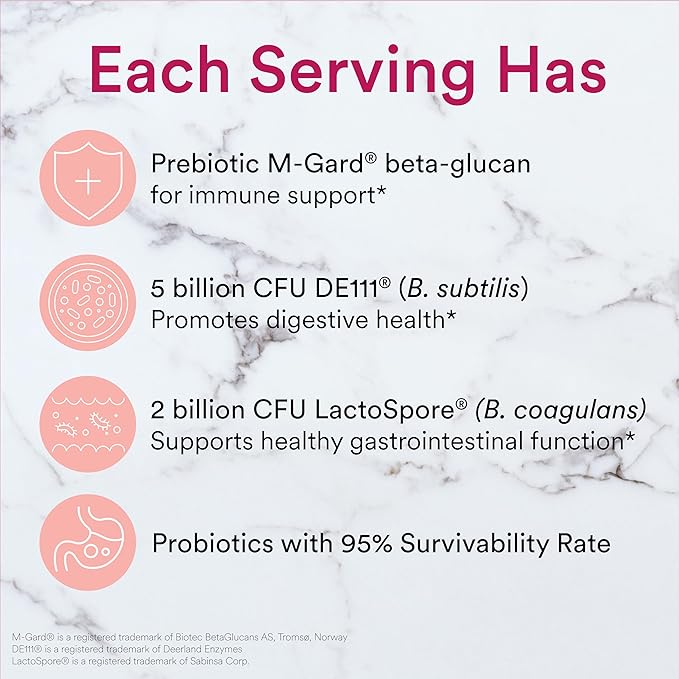 SmartyPants Adult Probiotic & Prebiotic Gummies for Digestive Health: Gut Health Supplement, Clinically Studied Prebiotic for Immune Support, Strawberry, 60 Count (30 Day Supply)