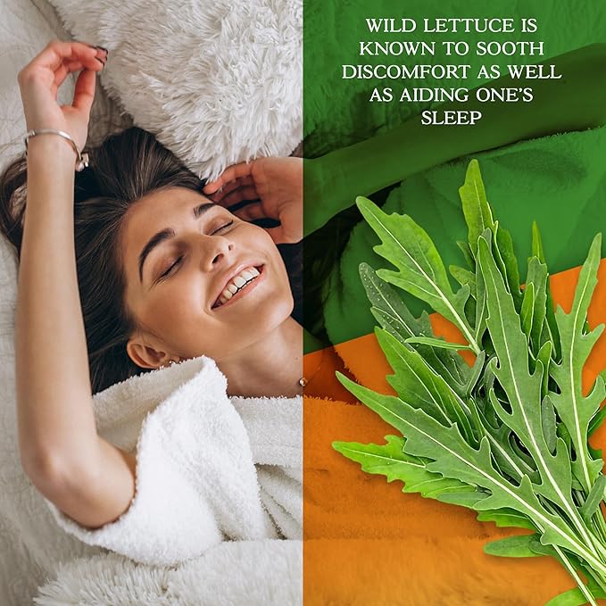 Wild Lettuce Extract & California Poppy Seed Supplement, 2 Way Premium Strength Herbal Supplement for Healthy Sleep & Relief Support, 120 Capsules