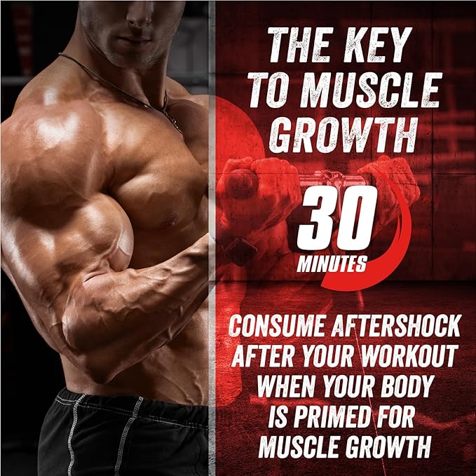 Myogenix Aftershock Post Workout, Muscle Growth Whey Protein Powder | Anabolic Whey Protein and Mass Building Carbohydrates | Fruit Punch 6 LBS