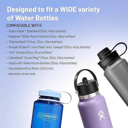 Epic Water Filters The Answer | Water Bottle Filter System Compatible with Hydro Flask/Yeti/Iron Flask/Simple Modern/Hydro Cell | USA Made Filter Removes 99.9% of Tap Water Contaminants