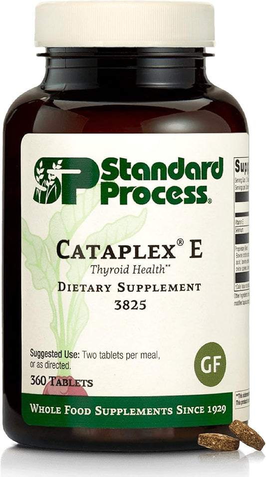 Standard Process Cataplex E - Whole Food RNA Supplement and Antioxidant with D-Alpha Tocopherol Vitamin E, Beet Root, Ascorbic Acid, Inositol, Selenium, and Honey - 360 Tablets