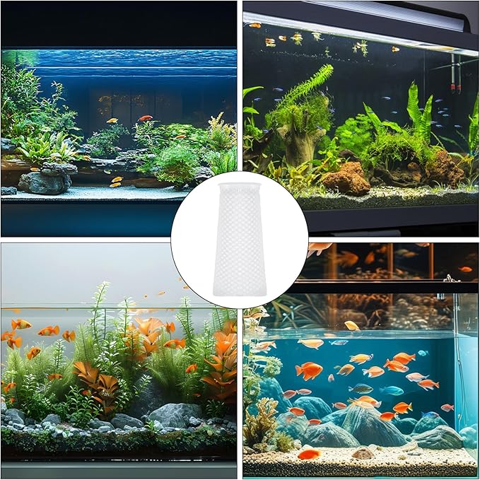 10Pcs 150 Micron Honeycomb Filter Socks,Aquarium Filter Sock 3D Honeycomb Design Filter Sock,Aquarium Filter Bags for Saltwater Aquarium Use in Freshwater Saltwater Aquarium Ponds Sumps Overflows