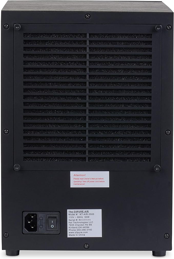 O3 Pure Whole Home Ozone and Ionizer Air Purifier with UV HEPA PCO and Carbon Filtration