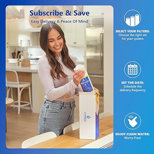 EXPRESS WATER UV Reverse Osmosis Water Filtration System – 11 Stage UV Water Filter with Faucet and Tank – Under Sink Water Filter with Alkaline Filter for added Essential Minerals 100 GDP