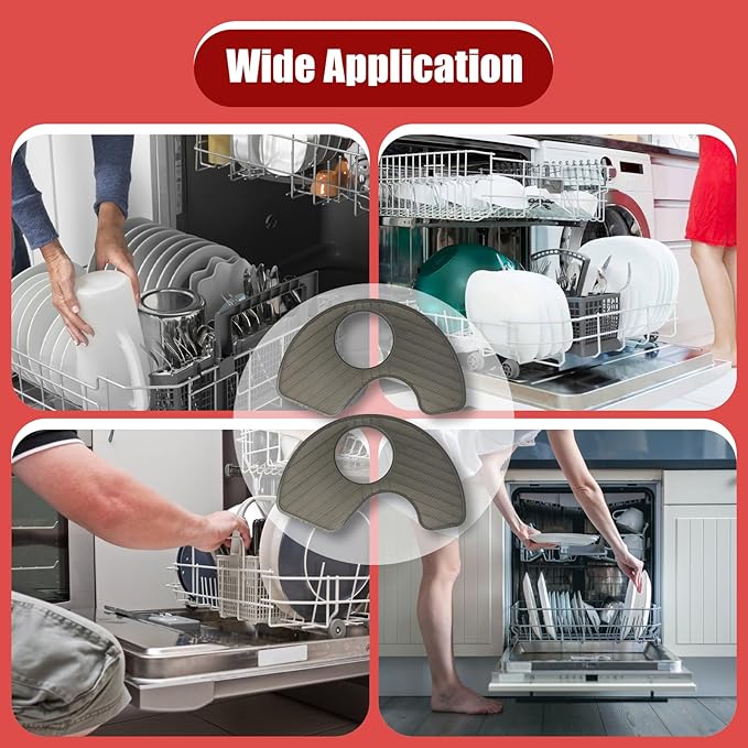 2-Pack WPW10463906 Dishwasher Screen Filter- Compatible with Whirlpool KitchenAid Amana Maytag Kitchen Dishwashers - Replaces WPW10195360,2312301,PS11755148,AP6021820