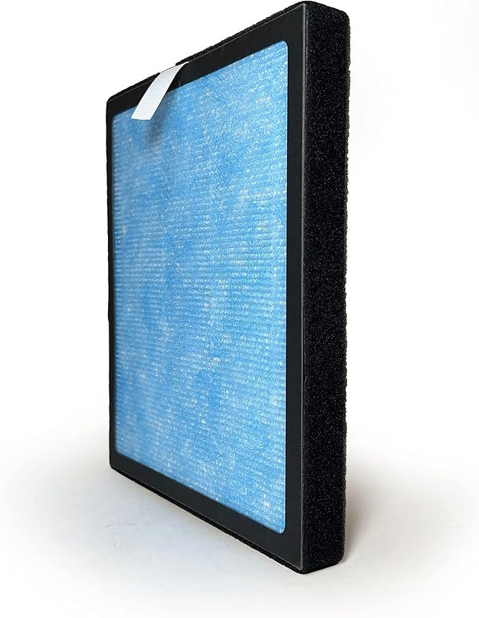 Nispira 3-in-1 HEPA with Carbon Original Blue Filter Replacement For YIOU R1 Air Purifier, 3 Packs