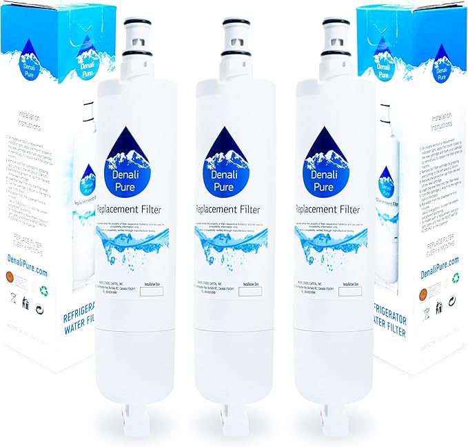 3-Pack Replacement for Kenmore 9902 Refrigerator Water Filter - Compatible with Kenmore 9902 Fridge Water Filter Cartridge