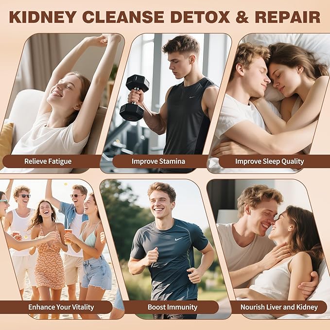 Kidney Tea Formula Ginseng Six Treasure Tea, Ginseng & Mulberry Herbal Tea, Kidney Cleanse Detox & Repair, Traditional Chinese Herbal Tea Bags, Five Treasures Teas For Men Women (30 Bags/1 Pack)