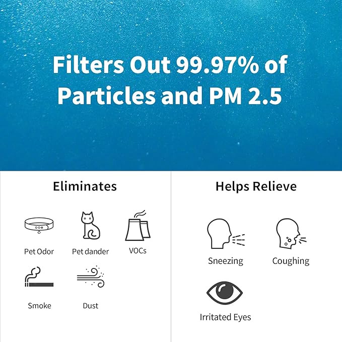 2 Packs IAF-H-100D Replacement Filter D Compatible with Idylis AC-2118 AC-2123 IAP-10-280 IAP10280 Air Purifi-ers D Type, Includes 2 Premium Filter & 4 Carbon Filters