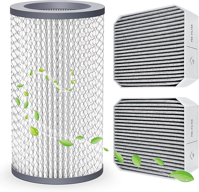 1 Pack PECO- Filter+2 Pack Pre-Filters, Compatible with Molekule Air Purifier, High-efficiency Activated carbon 2-in-1 Air Filtration System