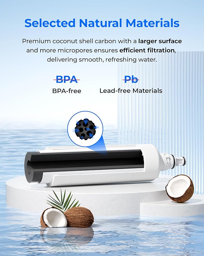 Waterdrop 7012333 Ice Maker Water Filter, Replacement for Sub-Zero 7012333/7042803, UC-15, UC-15IP Ice Maker Water Filter, Manitowoc K00374 K00374001