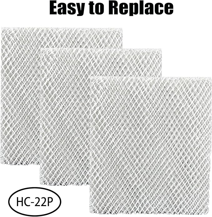 HC22P HC22E1003/U Whole House Humidifier Filter Pad Replcement for Honeywell HE100, HE150 HE220 HE225 HE240 Humidifiers, Part # HC-22P HC22P1001 HC22A1007 HE100A1000 (3 Pack)