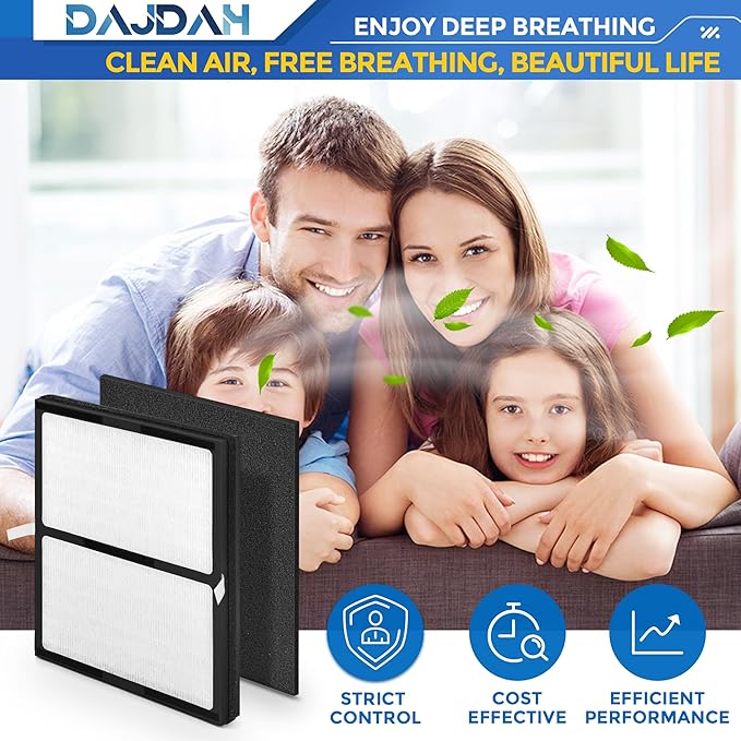 Idylis Air Purifier Replacement Filter IAF-H-100D for Idylis Air Purifier IAP-10-280 IAP10280 [C+D] AC-2118 [D+D] AC-2123 [D] with Idylis Air Purifier Filter D, 2 H13 HEPA Filter & 4 Carbon Pre-filter