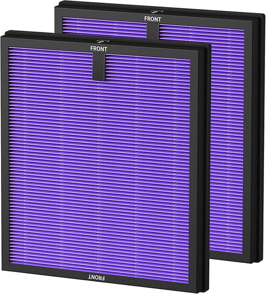 2 Pack HY4866 Replacement Filters for MORENTO/WESTHEY HY4866 Air Purifier and YIOU M1 Air Purifier, 3-in-1 H13 True HEPA Filter High-Efficiency Activated Carbon Filter, Multifunction Version