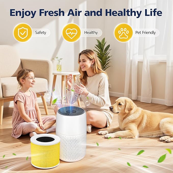 Core Mini Pet Care Filter, Compatible with LEVOIT Core Mini Air Purifier, Core Mini-P, 3-in-1 Filter Replacement, Replace Part #Core Mini-RF, 2 Filter & 10 Fragrance Sponge