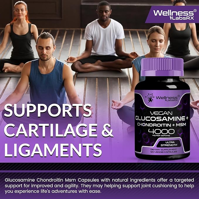 Glucosamine Chondroitin MSM - 4000mg - 240 Count