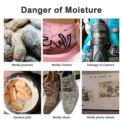 10/20/50 Gram(50 Packs) Moisture Absorbers, Premium Silica Gel Packs, Silica Packets for Storage, Silica Gel Desiccant Packets Food Safe for Moisture Control