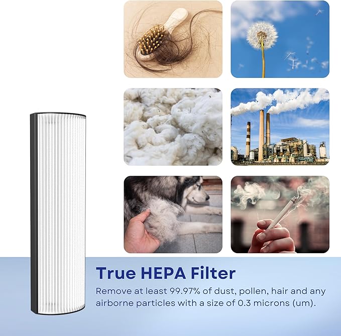 Nispira TPP440 TPP440F Filter Replacement for Envion Therapure TPP540 TPP640 TPP640S AP200 Air Purifier True HEPA with Activated Carbon, 1 Pack
