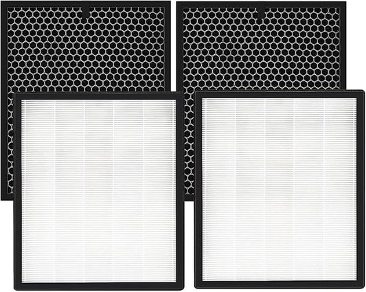 LV-PUR131 Replacement Filters Compatible with LEVOIT Air Purifier Models LV-PUR131s and LV-PUR13, LV-PUR131-RF, 2 Pack HEPA and Activated Carbon Filters