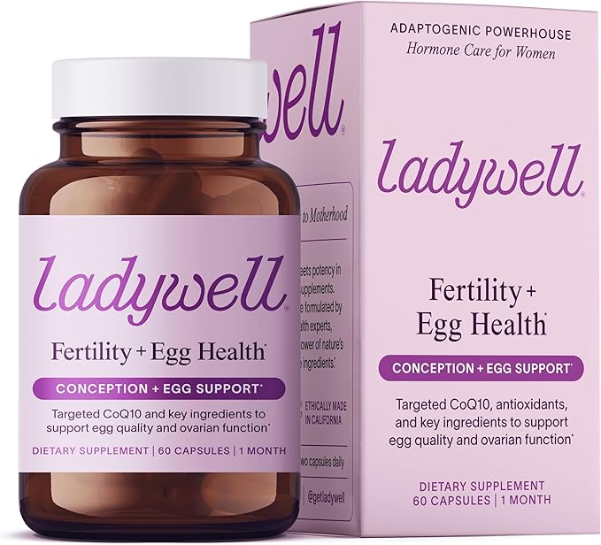 Fertility + Egg Health | Fertility Booster | Ovarian Health, Egg Quality, Ovulation & Healthy Conception Support | CoQ10, Folate + Key Ingredients | Science-Backed Women’s Supplement, 60 Ct