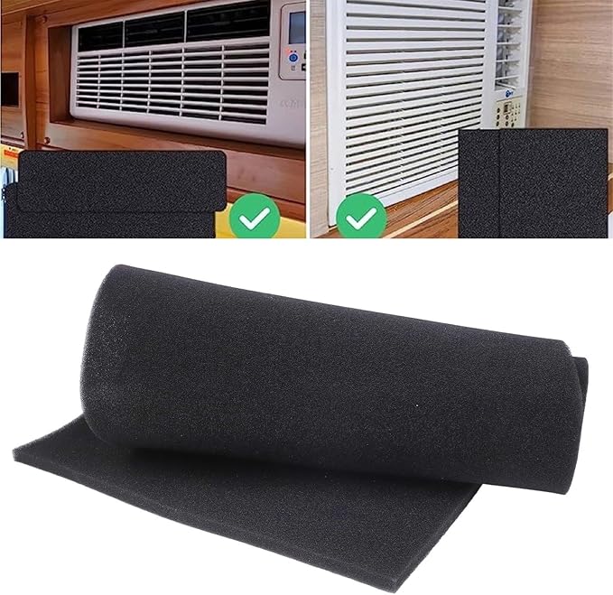 Air Conditioner Filter Replacement, 39.37 x 15.75 inch Window Air Conditioner Filters, Cut-to-fit Window AC Filters, Compatible with AC Window Unit Air Purifier