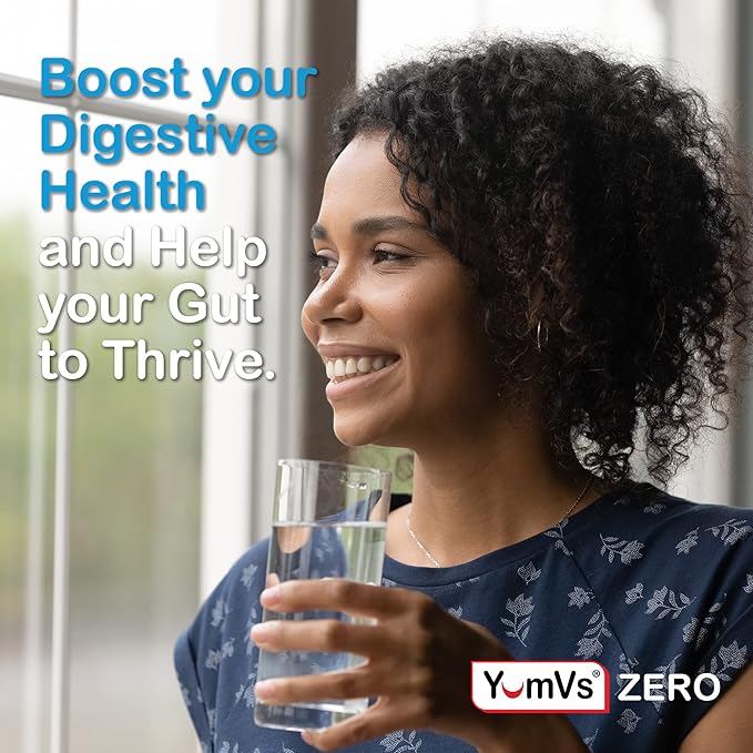 YUM-V'S - Zero Sugar Probiotic Gummies for Digestive Health - Sugar Free Probiotics for Women, Men & Kids - Gut Health Probiotic Gummies for Adults & Kids - Digestive Support Gummy Supplements - 60ct